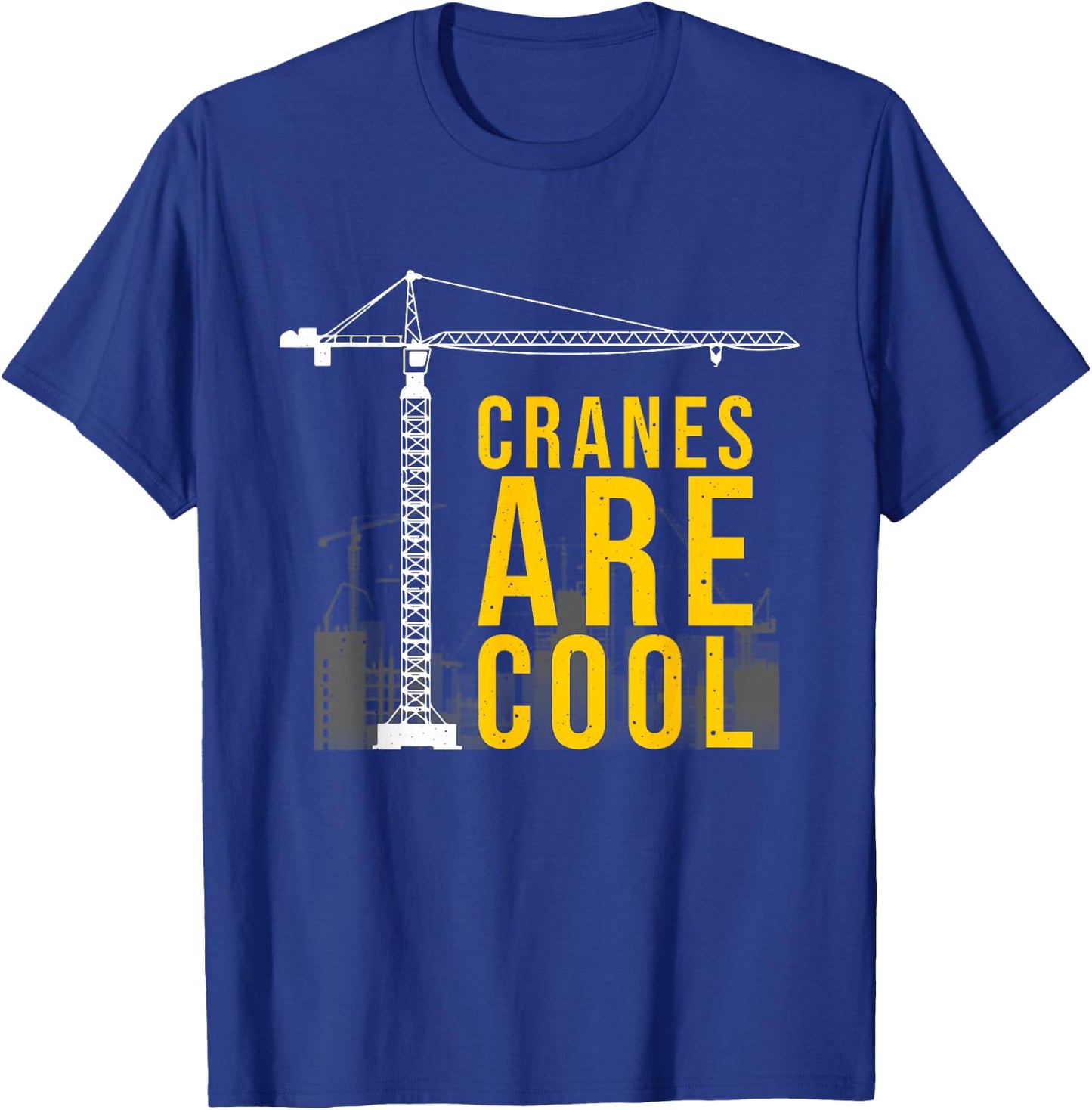 Funny Crane Operator Gift Construction Tower Crane Kids Boys T-Shirt - T-Shirt | Royal