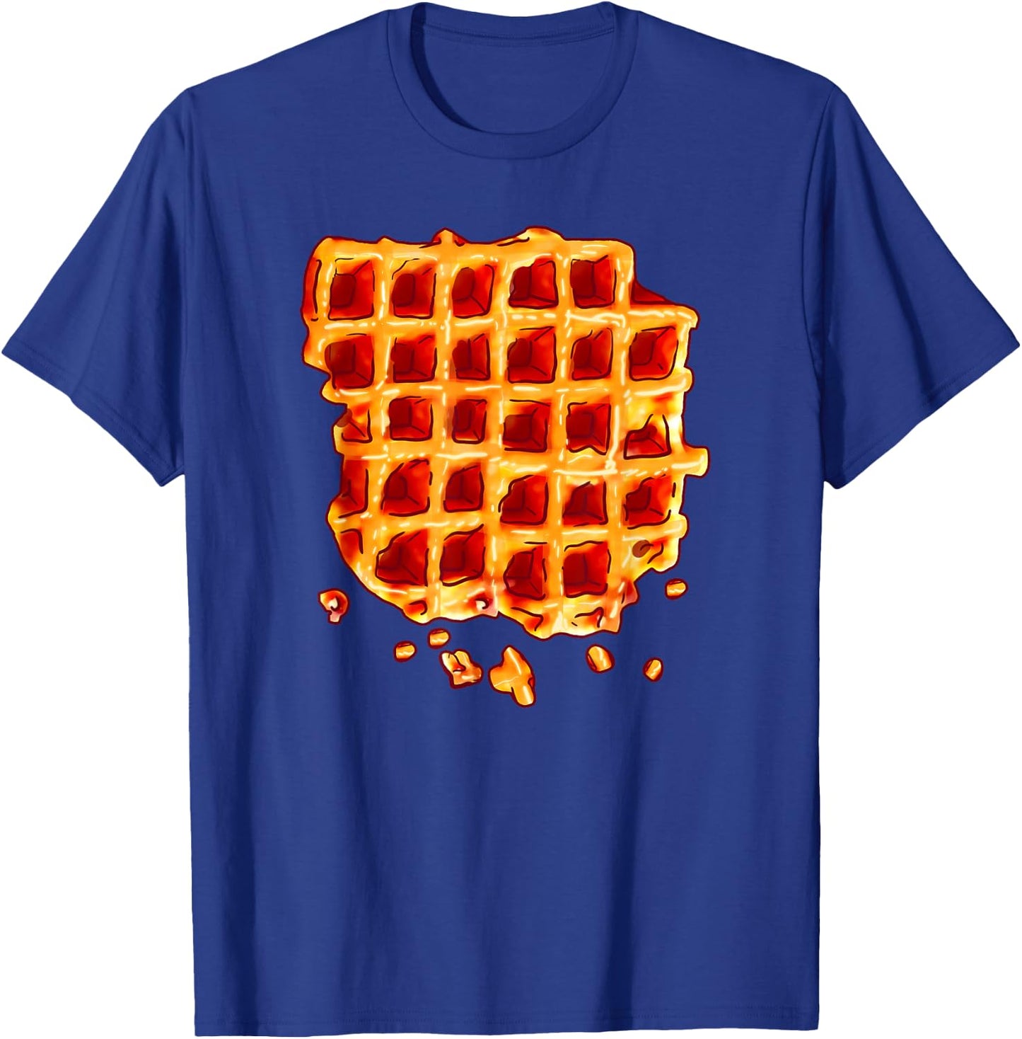 Belgian Waffle Syrup Breakfast Food Snack Waffle Lover Gift T-Shirt - T-Shirt | Royal