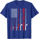 Reel Cool Bumpa Father's Day Fishing American Flag Women Men T-Shirt - T-Shirt | Royal