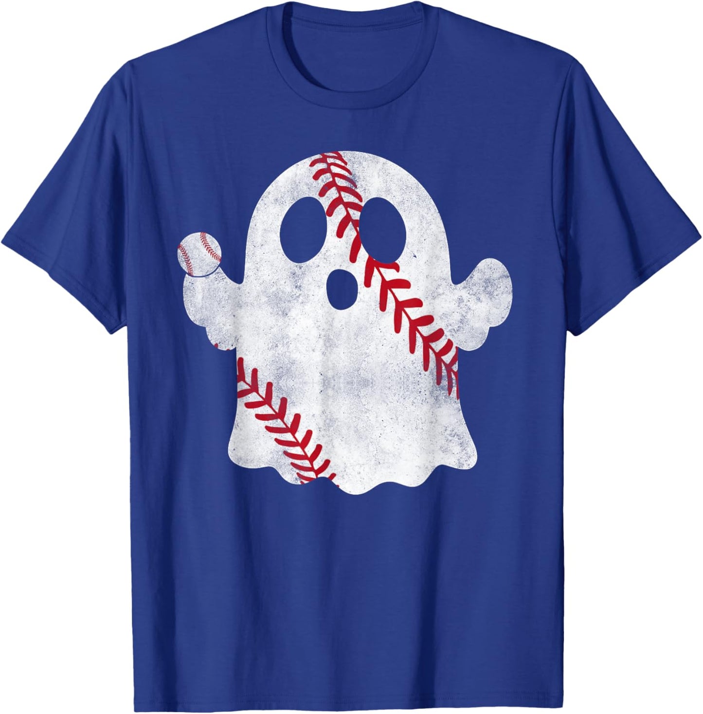 Baseball Ghost Baseball Lover Halloween Baseball Player T-Shirt - T-Shirt | Royal