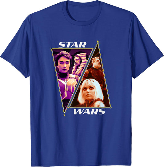 Star Wars: Ahsoka & Sabine VS Baylan & Shin Retro T-Shirt - T-Shirt | Royal