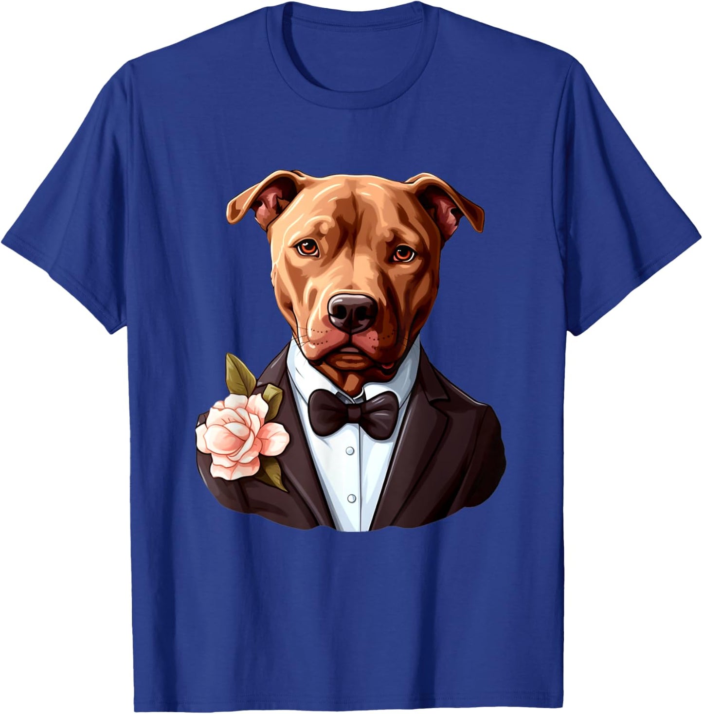 Pitbull Wedding Bride Groom Pet Dog Owners Lovers Wedding Women T-Shirt - T-Shirt | Royal