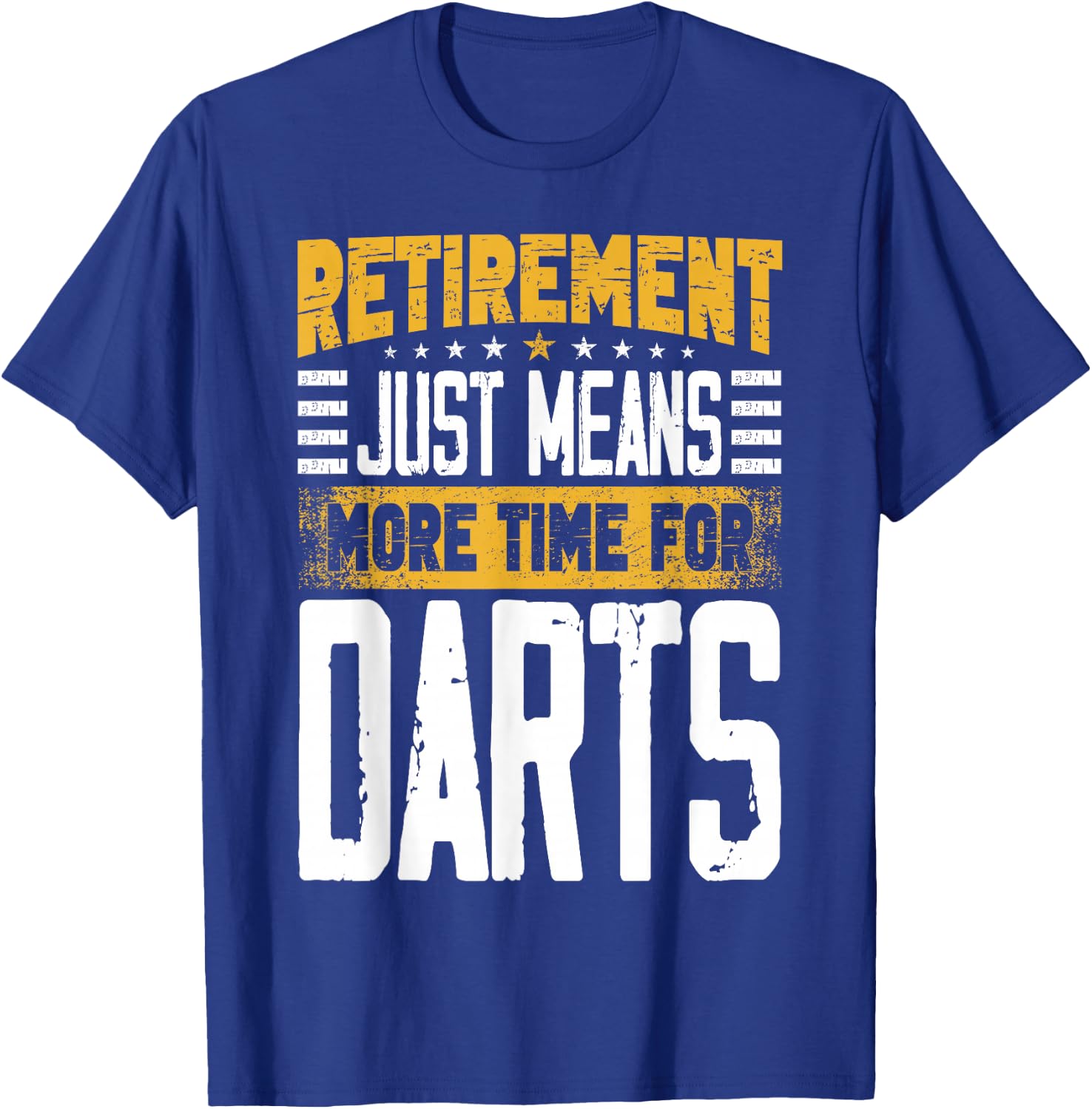Dart Player Darts Retired Retirement T-Shirt - T-Shirt | Royal