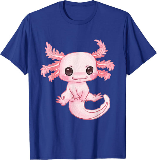 Axolotl Cute Baby Design - Magically Cute Animal T-Shirt - T-Shirt | Royal