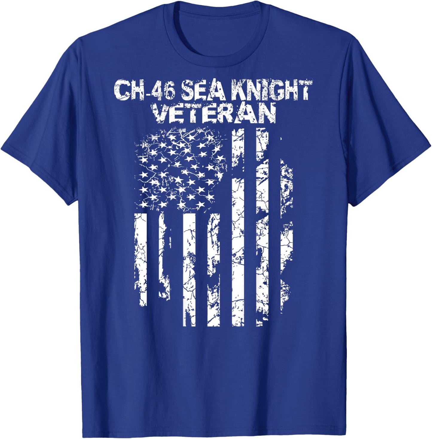 CH-46 Sea Knight Veteran T-Shirt - T-Shirt | Royal