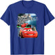 Disney Pixar Cars 2 Viva McQueen Italy Race Poster T-Shirt - T-Shirt | Royal