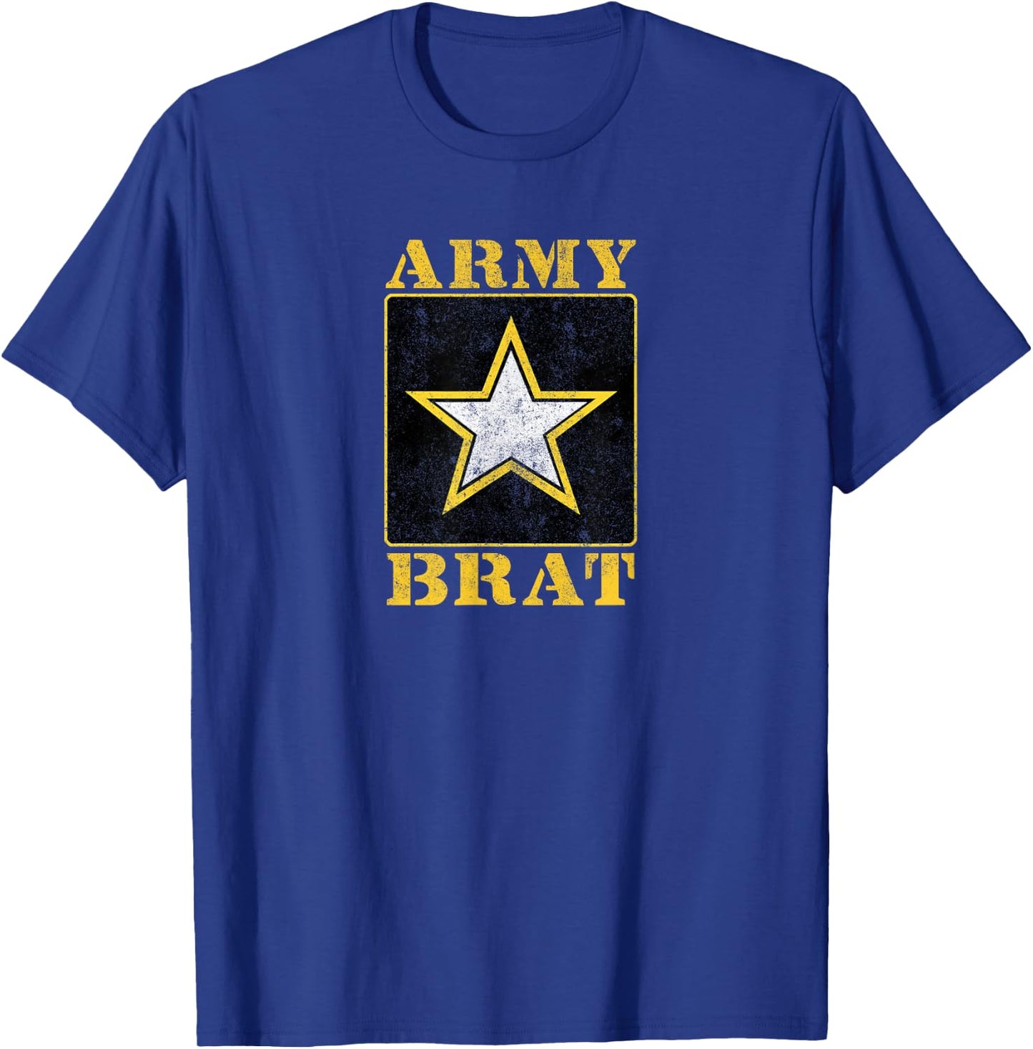 Military Themed Playful Patriotic United States Army Brat T-Shirt - T-Shirt | Royal