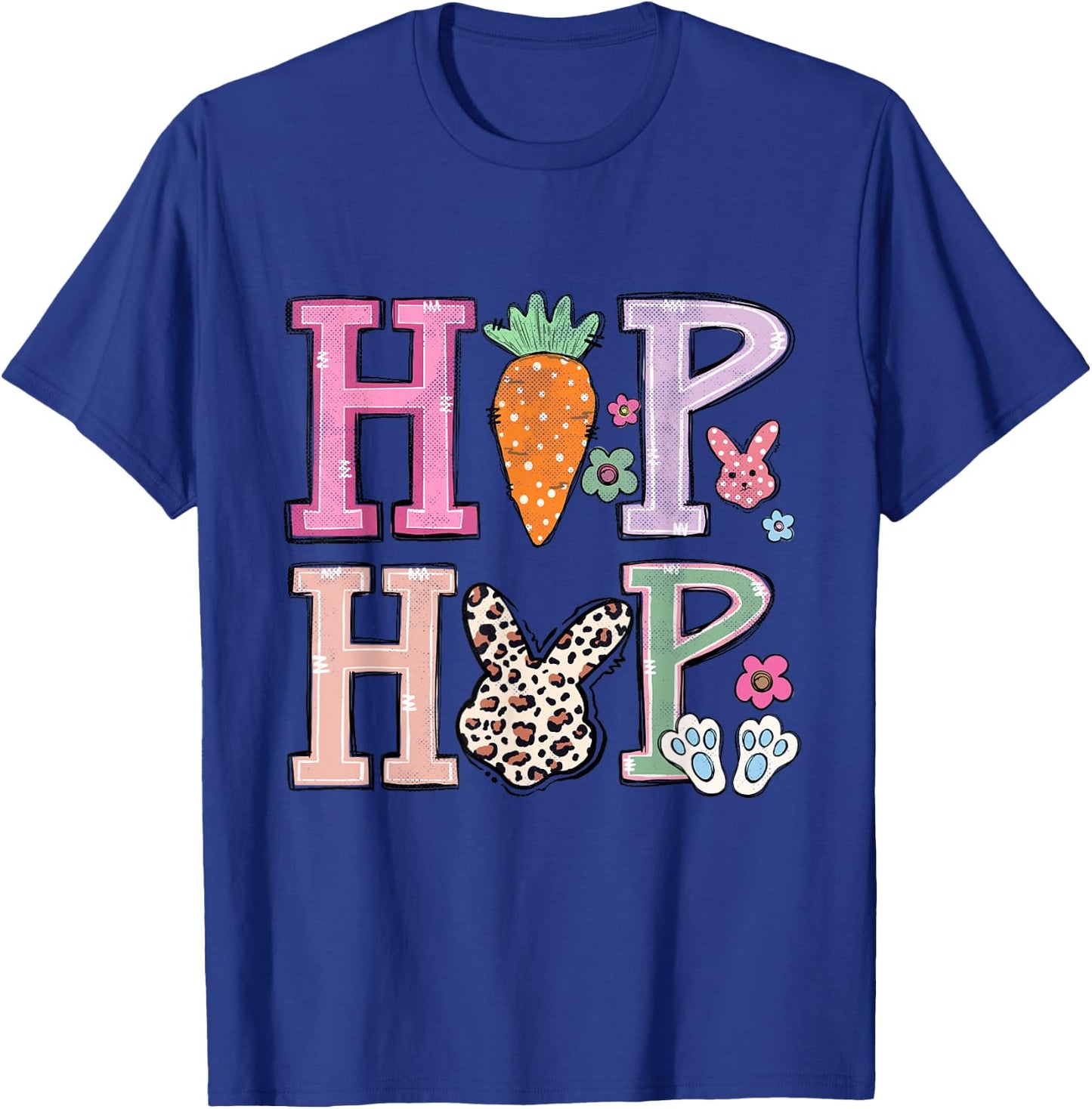 Hip Hop Funny Easter Bunny T-Shirt - T-Shirt | Royal