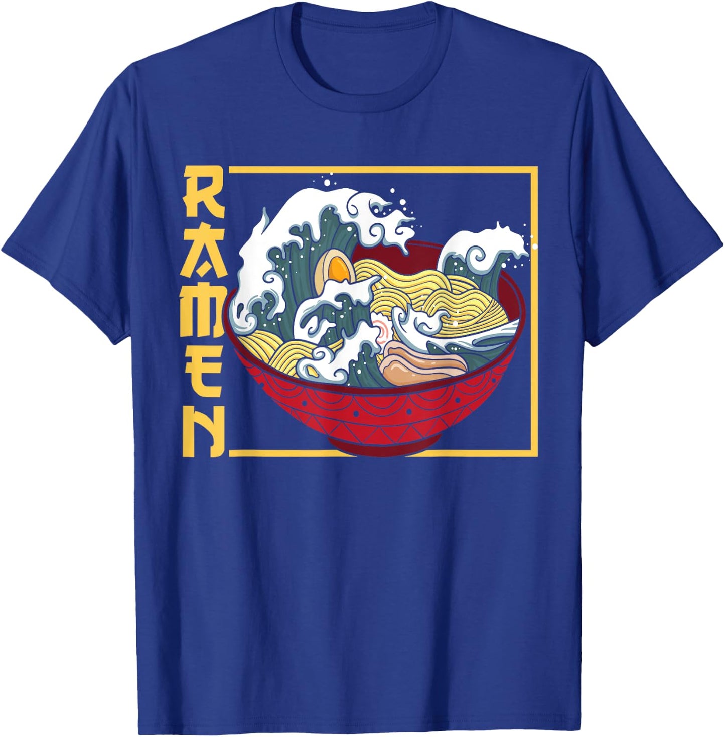 The Great Wave Off Kanagawa Ramen Eater Japanese Noodle Soup T-Shirt - T-Shirt | Royal
