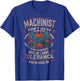 Machinist with Tolerance Issues Machinist Funny T-Shirt - T-Shirt | Royal