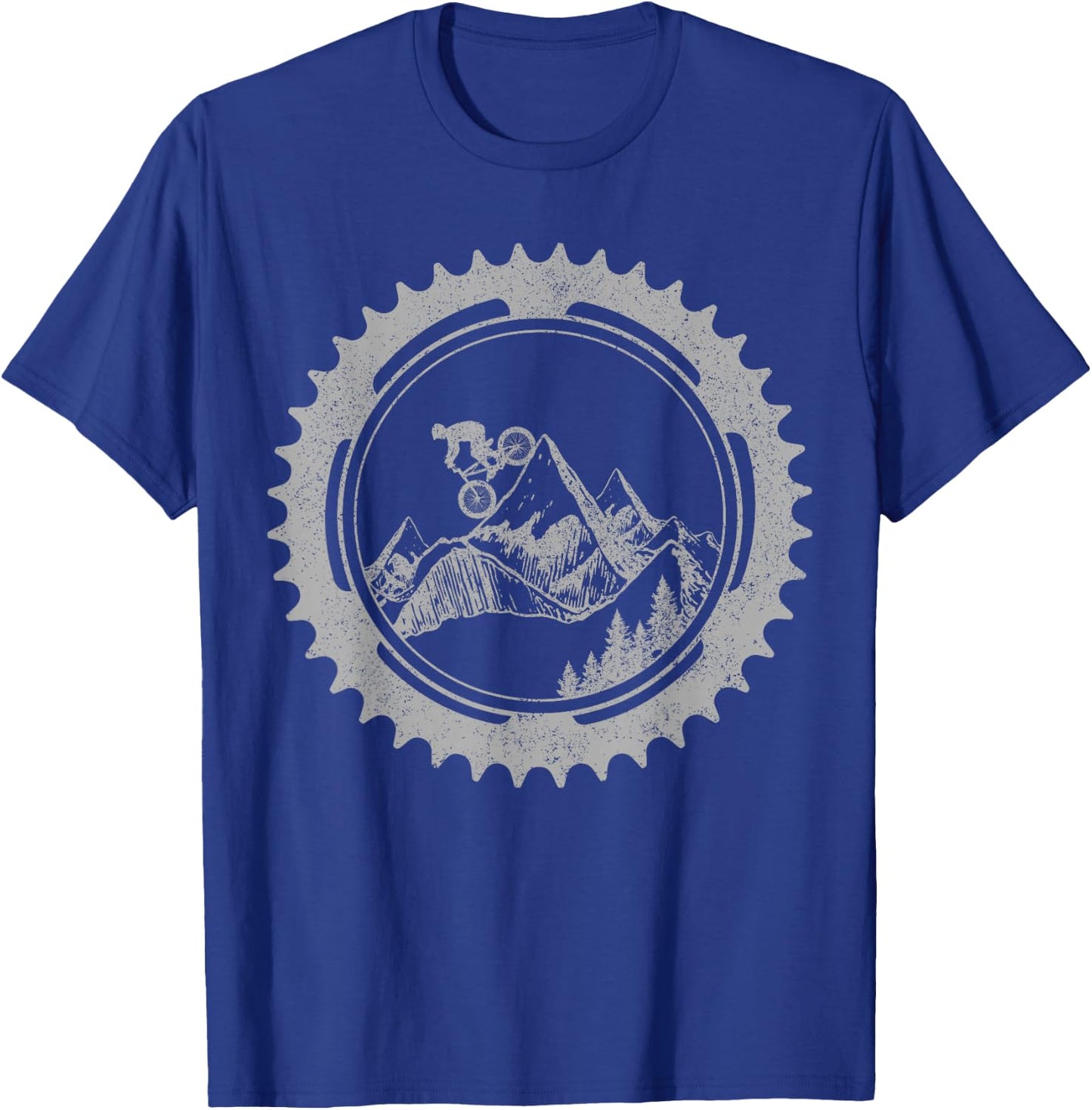 Mountain Bike Downhill MTB Mountain Biker Gift T-Shirt - T-Shirt | Royal