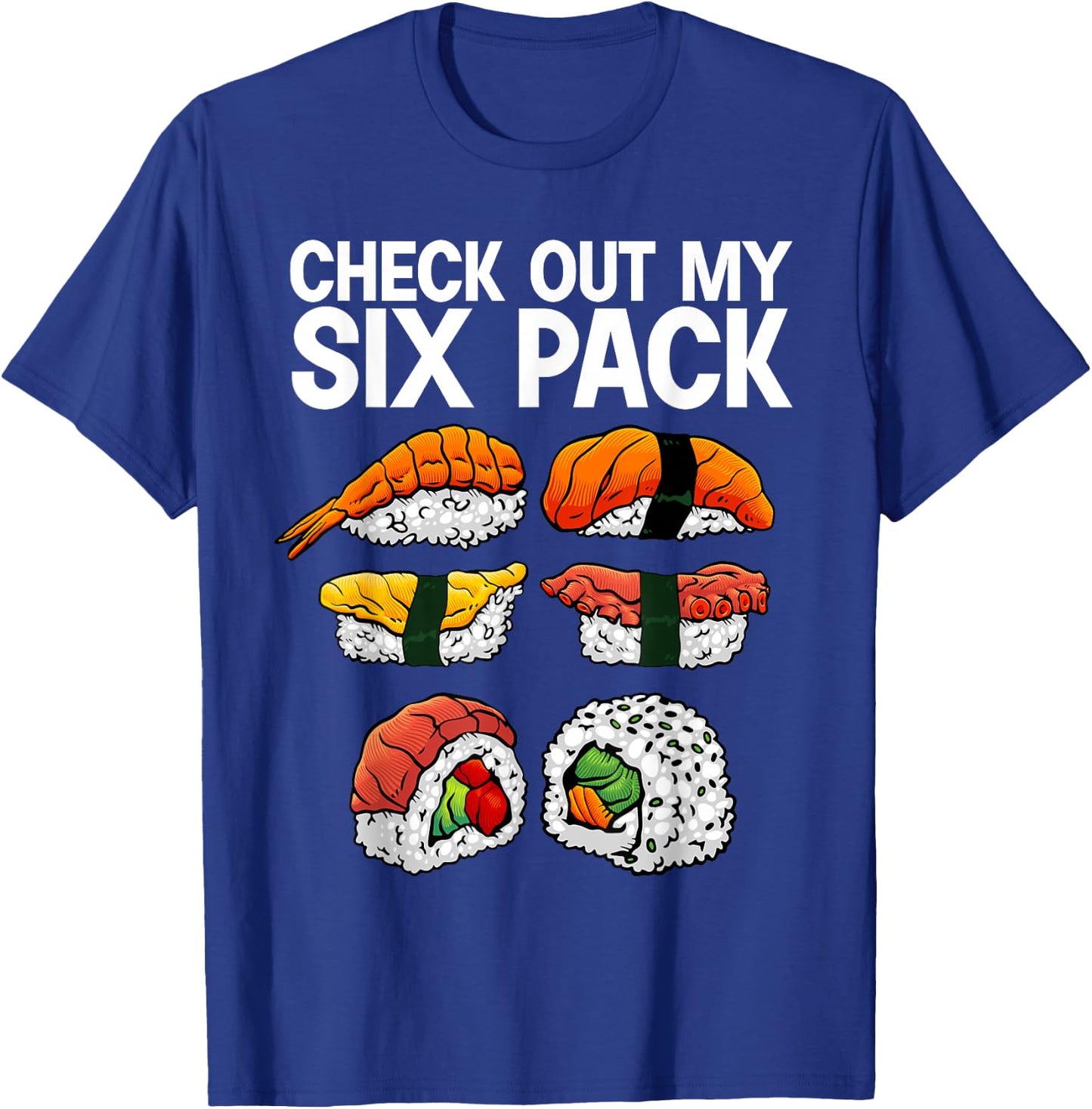 Cool Sushi Women Salmon Sushi Lovers Japanese Food T-Shirt - T-Shirt | Royal
