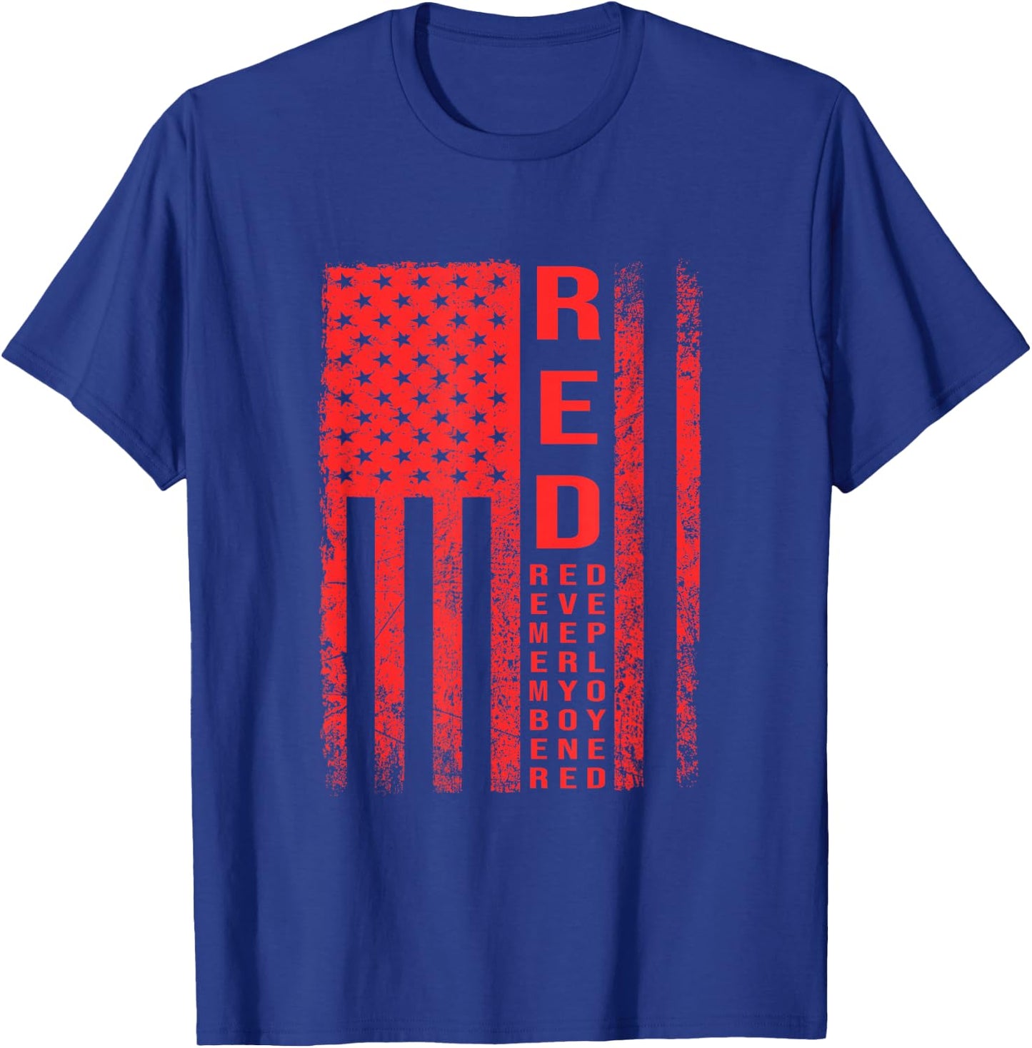 Red Friday Flag - Deployment Outfit Military Support T-Shirt - T-Shirt | Royal