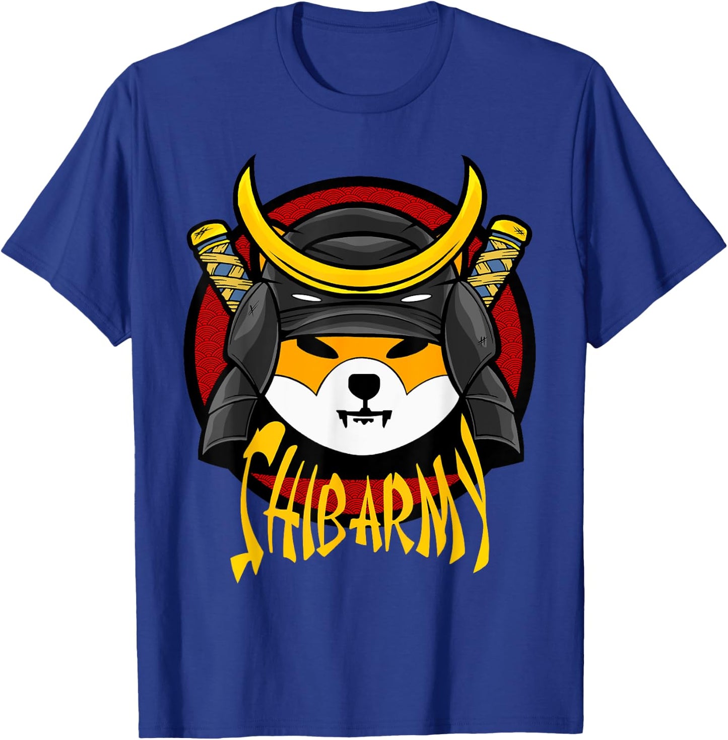 SHIB ARMY Crypto Samurai Shiba Inu coin T-Shirt - T-Shirt | Royal