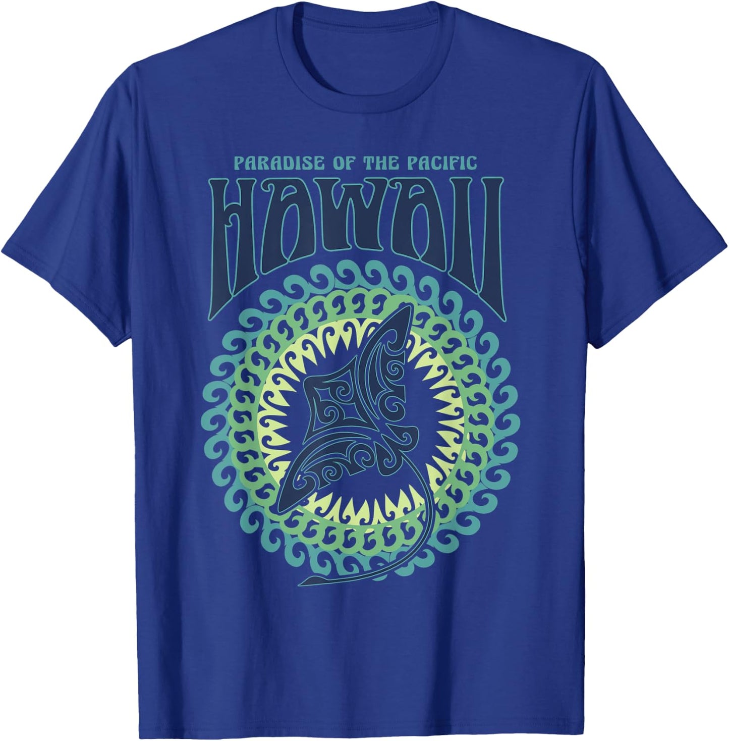 Hawaiian Stingray, Hawaii shirt for tourist, Tribal shirt T-Shirt - T-Shirt | Royal