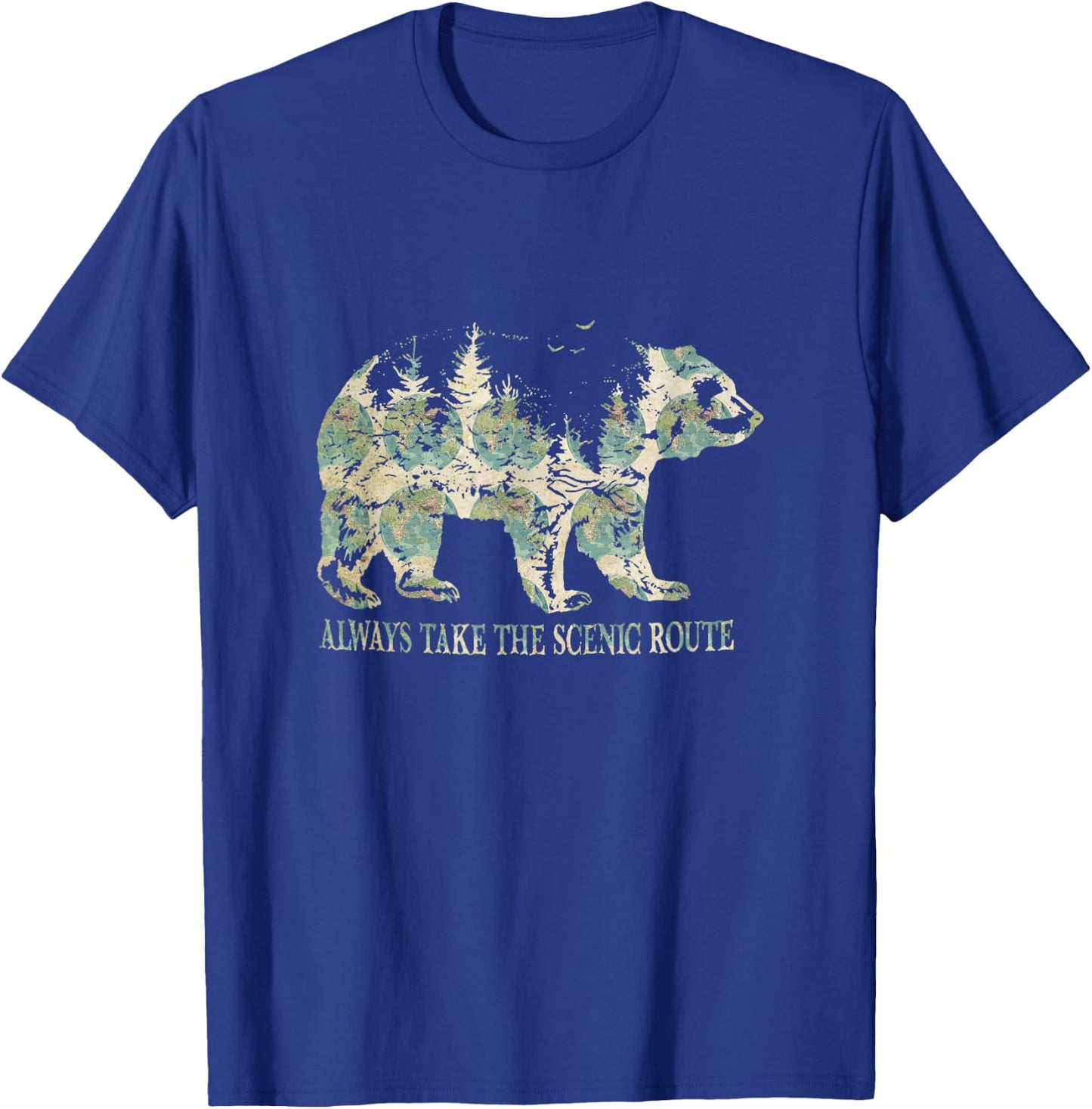 Always Take The Scenic Route T-Shirt - T-Shirt | Royal