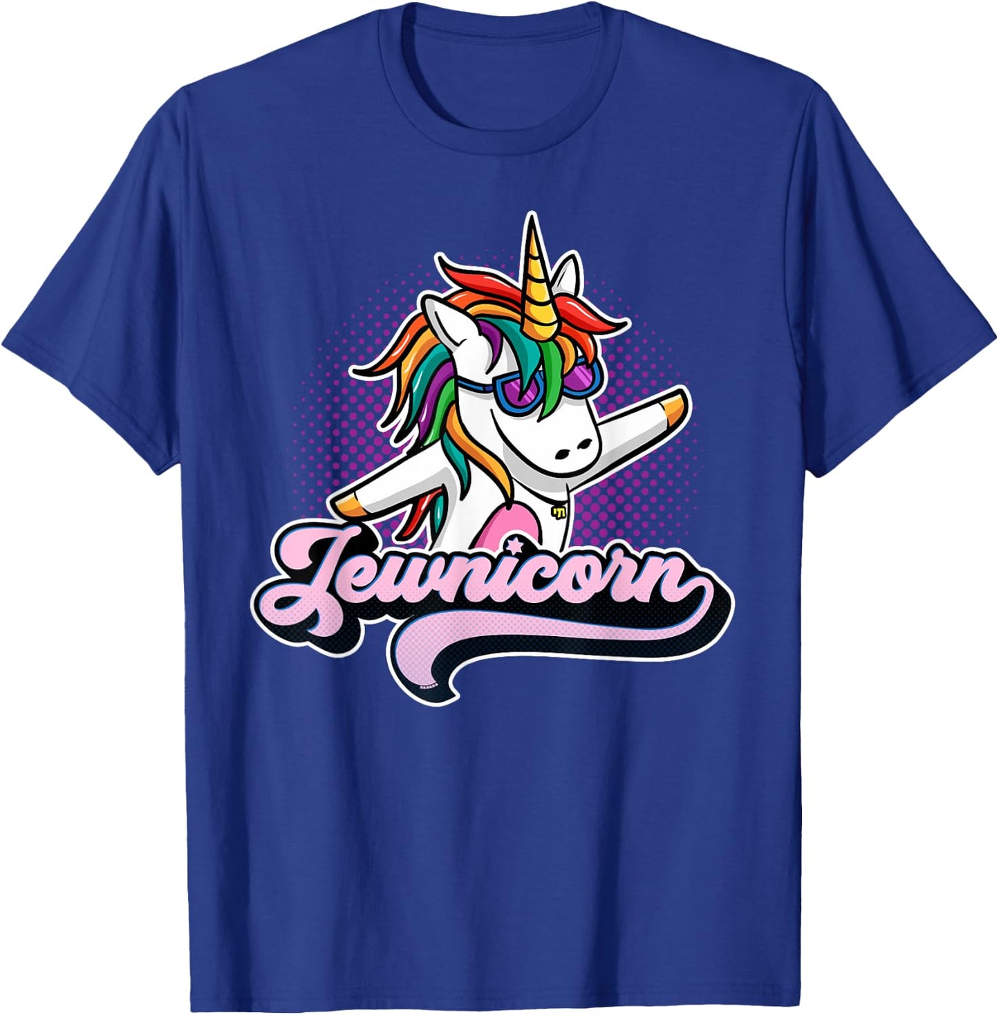 Jewnicorn Funny Jewish Unicorn T-Shirt - T-Shirt | Royal