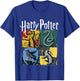 Kids Harry Potter House Crest Panels T-Shirt - T-Shirt | Royal