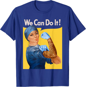 Medical Rosie Nurse Doctor Medicine Feminist T-Shirt - T-Shirt | Royal