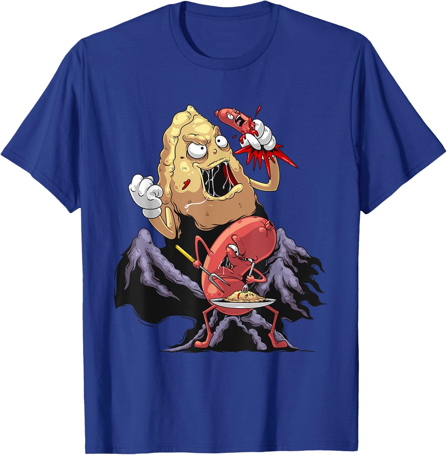 Cool Pierogi And Kielbasa Polish Food | Funny Foodie Gift T-Shirt - T-Shirt | Royal