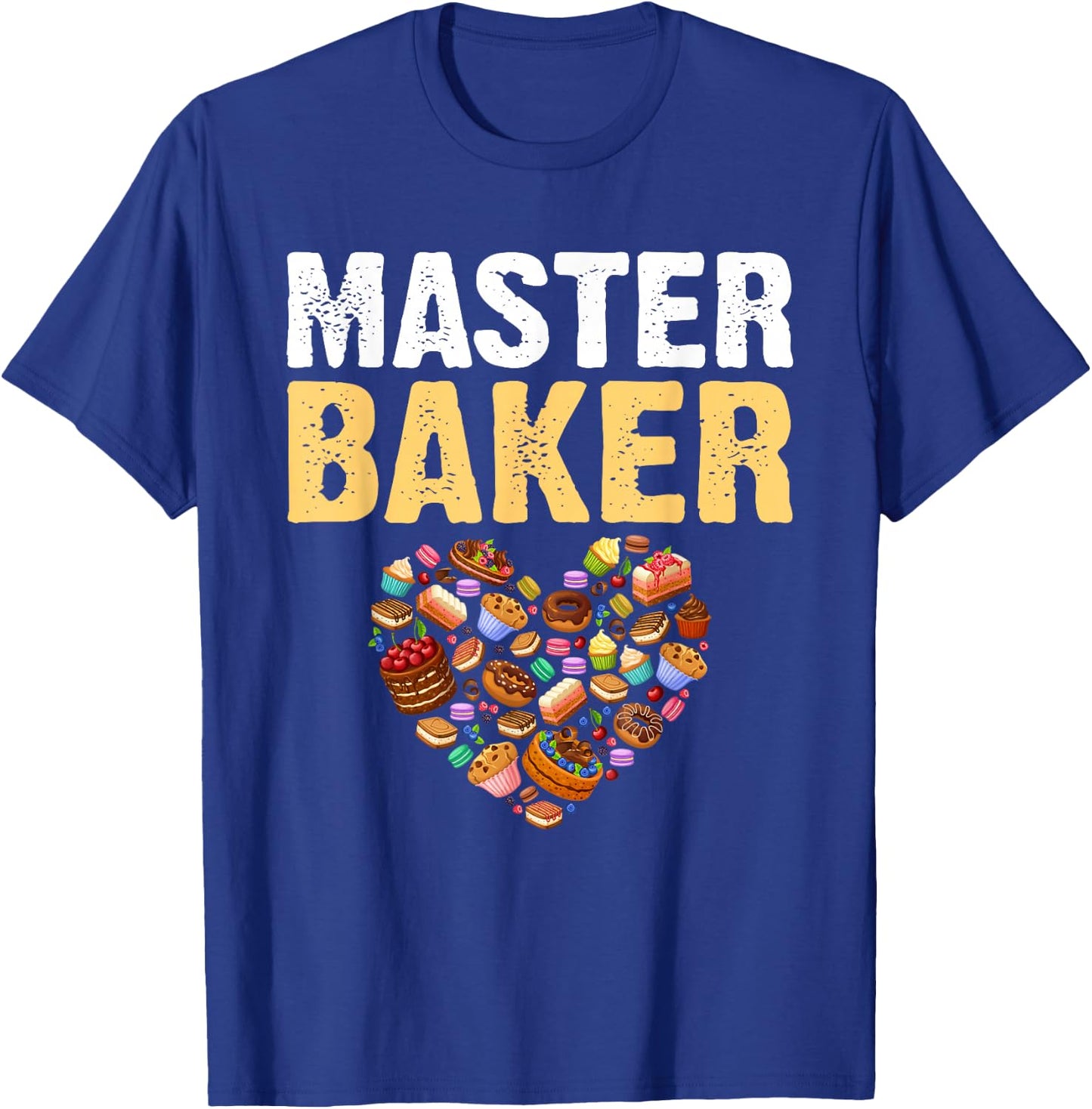 Funny Retro Vintage Baking Master Baker T-Shirt - T-Shirt | Royal