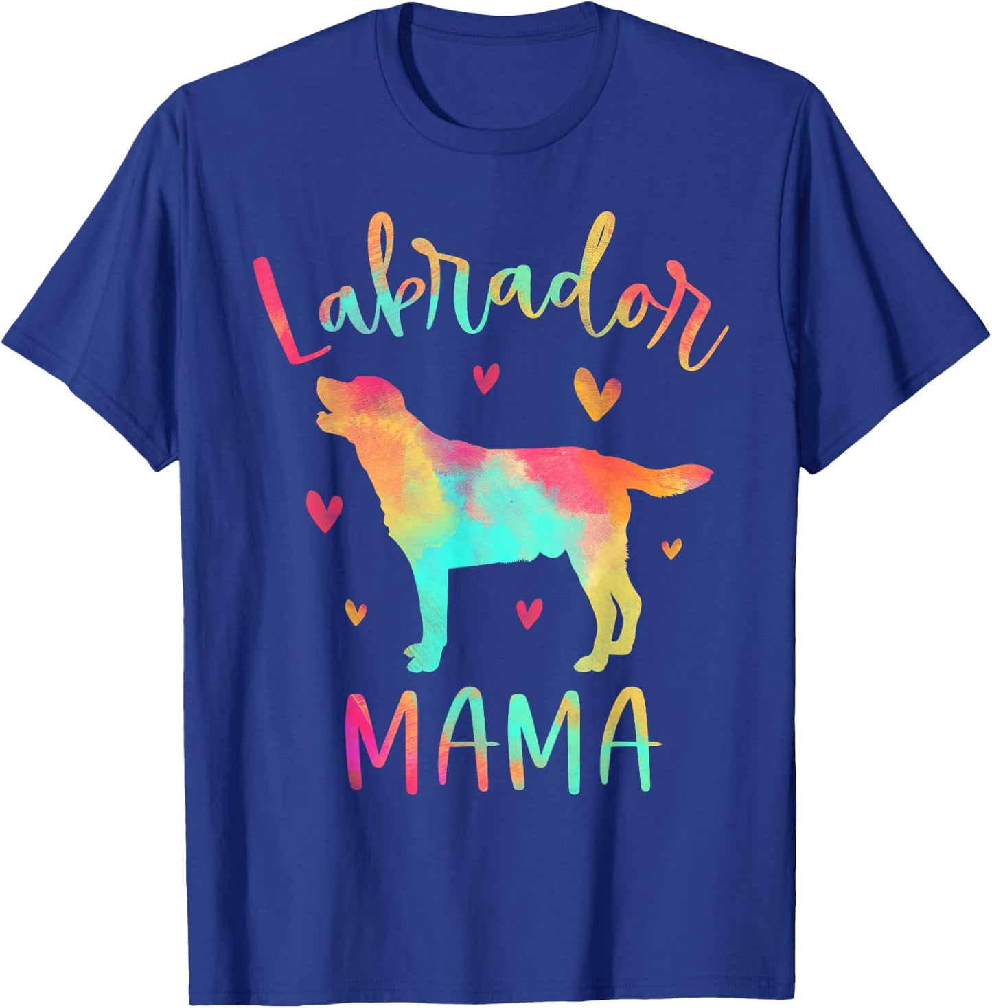 Labrador Mama Colorful Labrador Retriever Gifts Dog Mom T-Shirt - T-Shirt | Royal