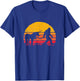 Bigfoot UFO Believer 2001 Funny Bigfoot / Sasquatch & Unicorn Retro Legends! T-Shirt - T-Shirt | Royal