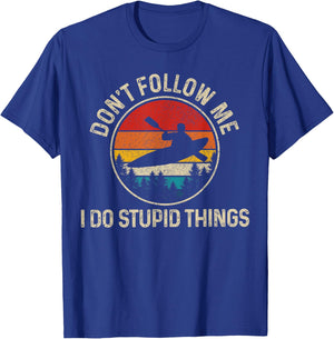 Kayak Vintage Kayaking Kayak Rafting Funny Gift T-Shirt - T-Shirt | Royal