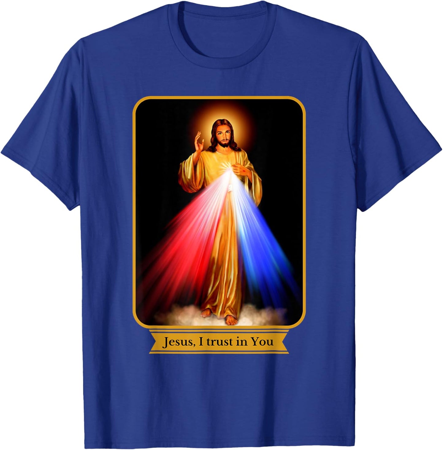Divine Mercy Jesus I Trust In You Catholic T-Shirt - T-Shirt | Royal