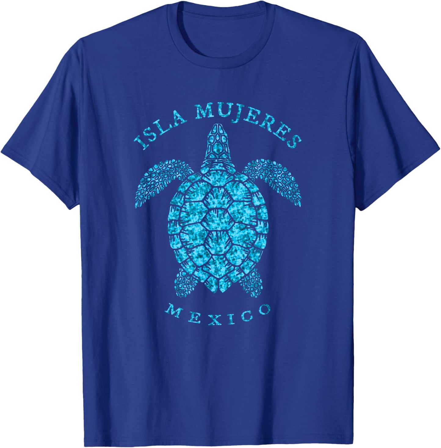 Retro Isla Mujeres Mexico Beach Sea Turtle Vacation Souvenir Women Kids T-Shirt - T-Shirt | Royal