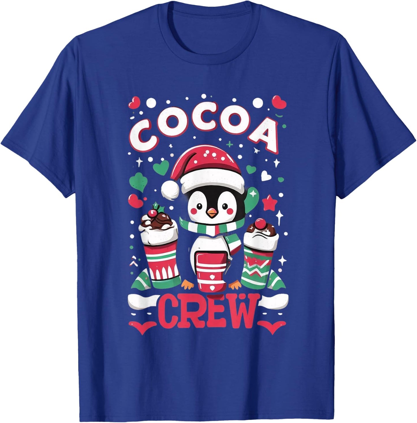 Cocoa Crew - Cozy Winter Hot Chocolate Lover T-Shirt - T-Shirt | Royal