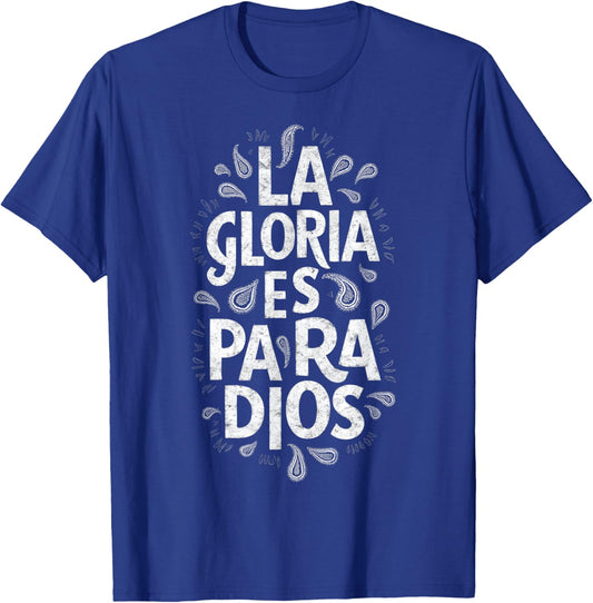 Christian Faith Spanish Catholic La Gloria Es Para Dios T-Shirt - T-Shirt | Royal