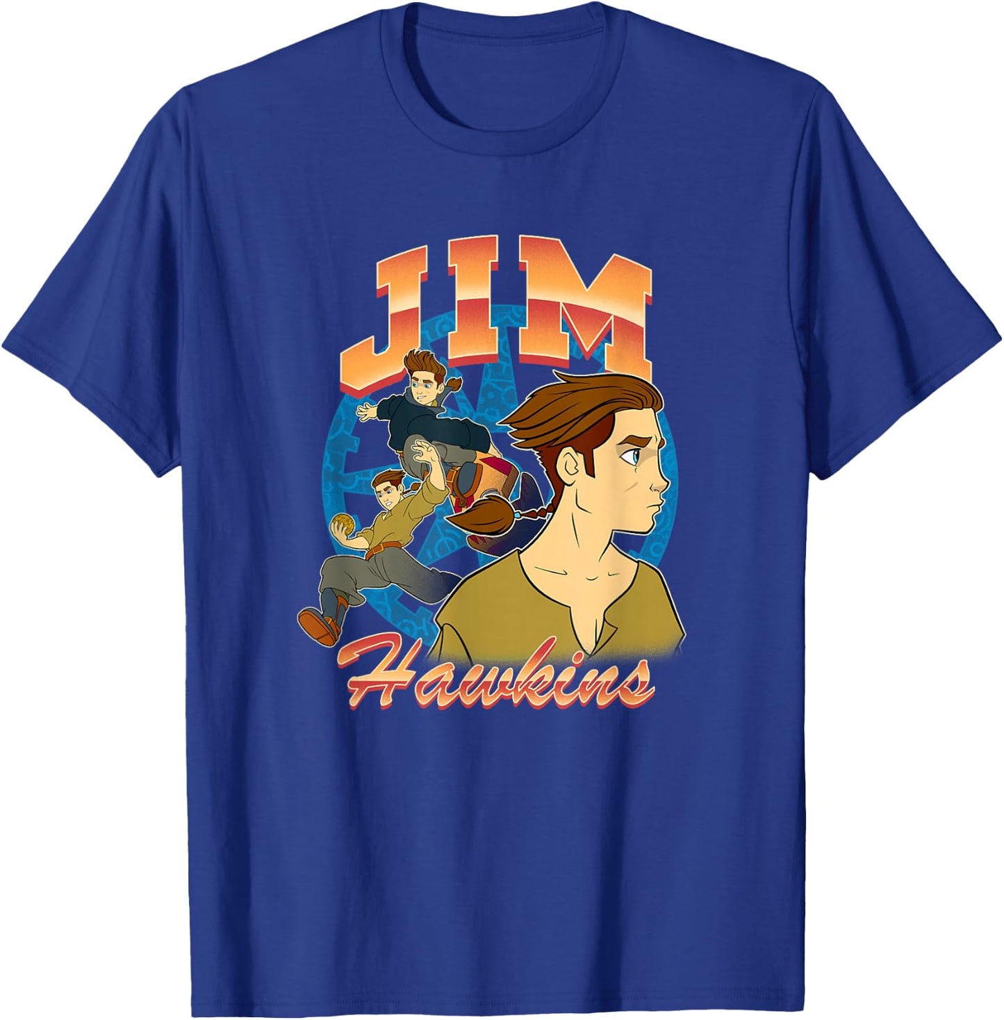 Disney Treasure Planet Jim Hawkins Retro Action Shots T-Shirt - T-Shirt | Royal