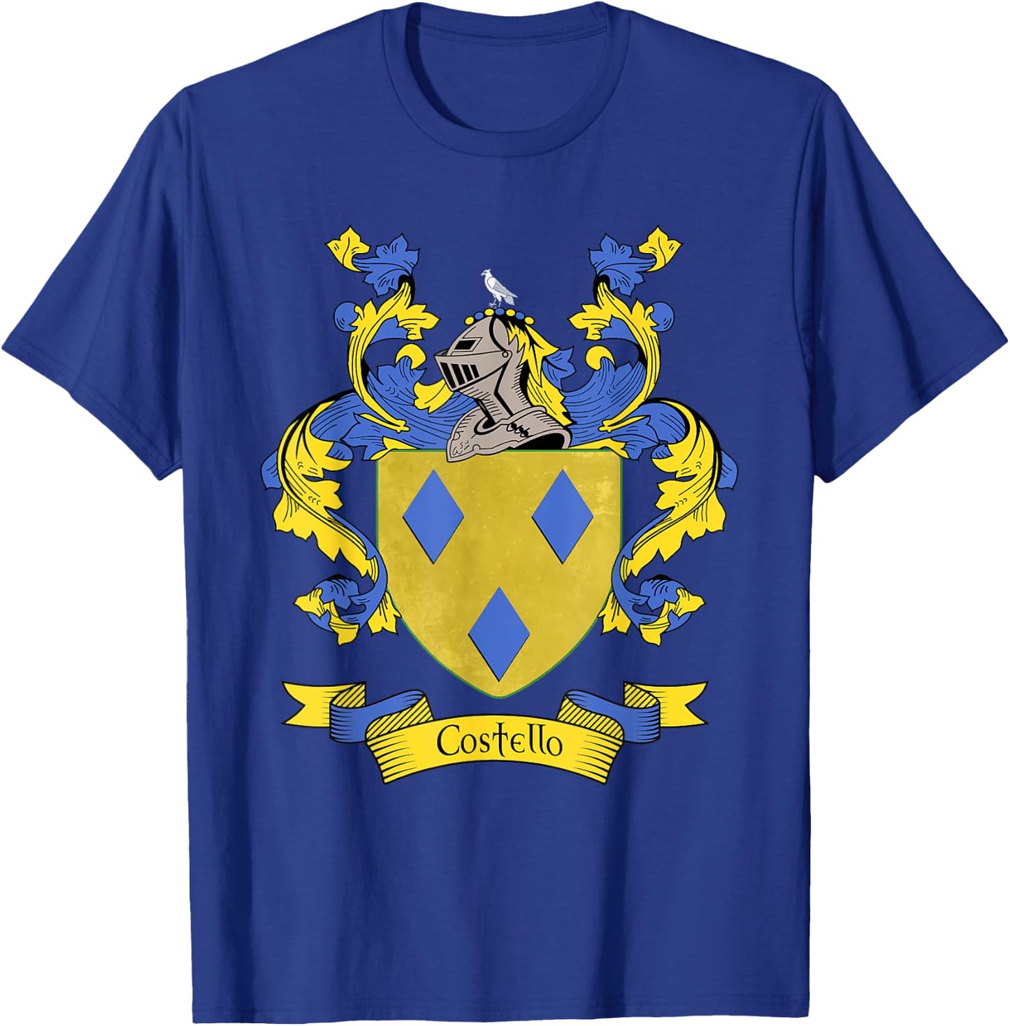 Costello Coat of Arms | Costello Surname Family Crest T-Shirt - T-Shirt | Royal