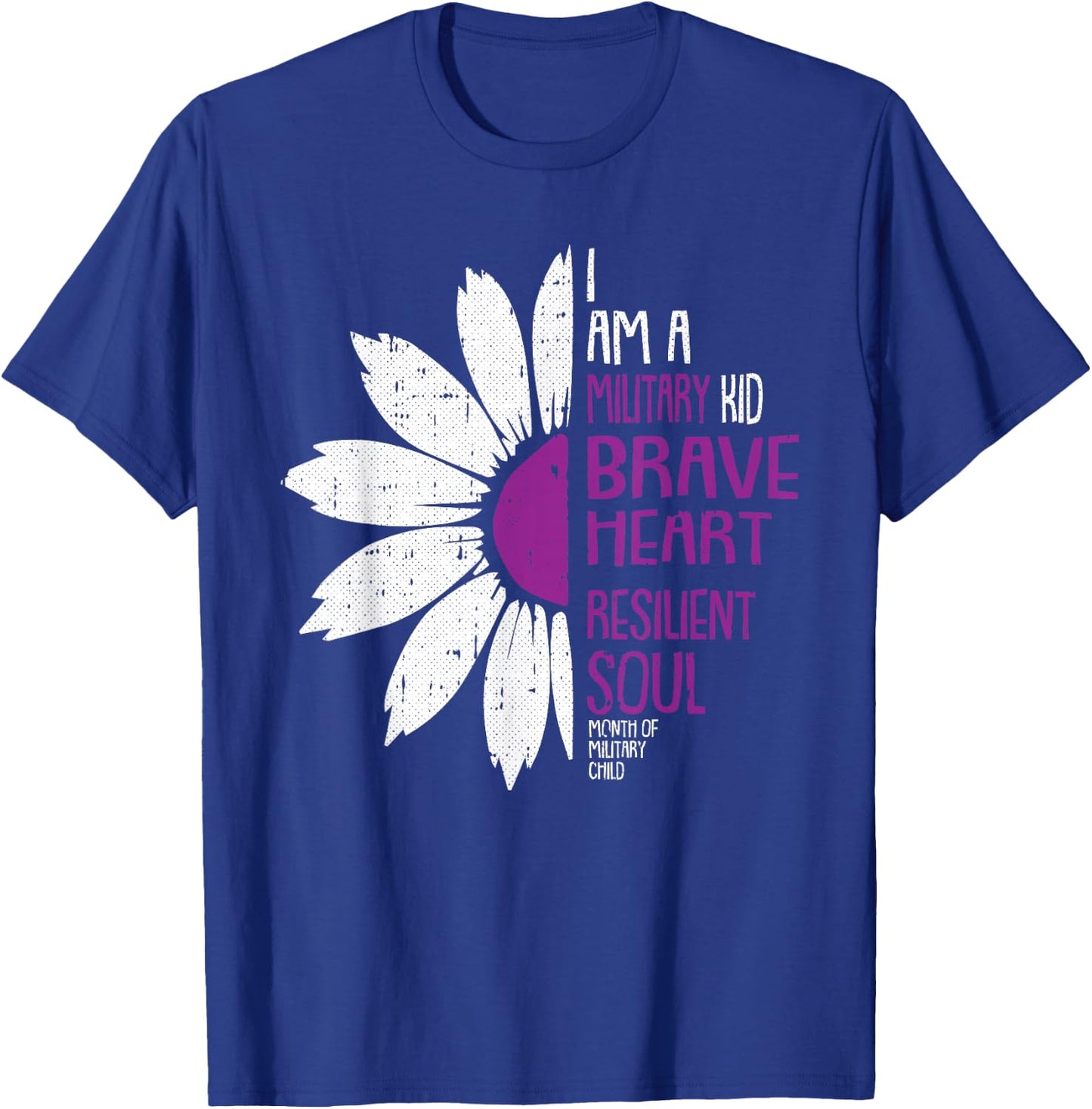 Im A Military Kid Month Of The Military Child Army Soldier T-Shirt - T-Shirt | Royal