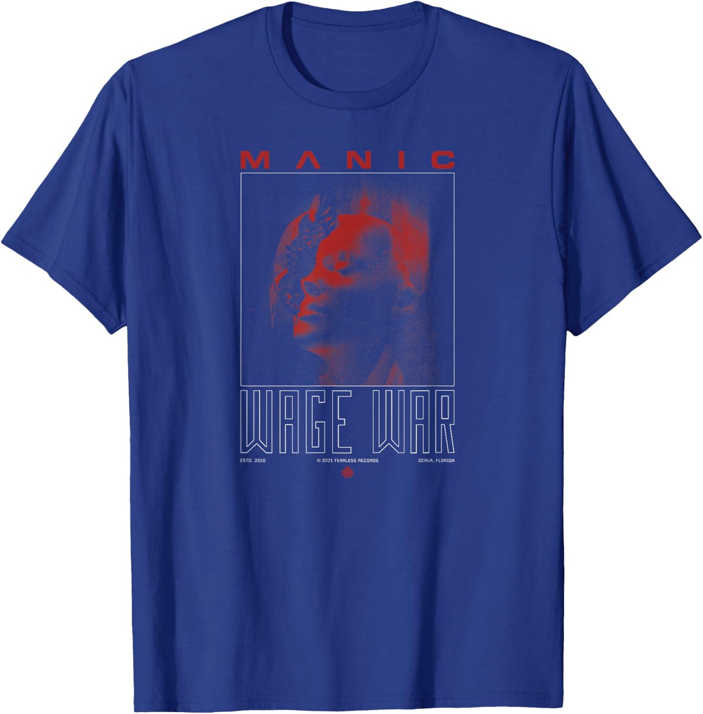 Wage War - Manic Cover T-Shirt - T-Shirt | Royal