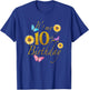 Sunflower Butterfly Happy Its My 10th Birthday Gift Shirt T-Shirt - T-Shirt | Royal