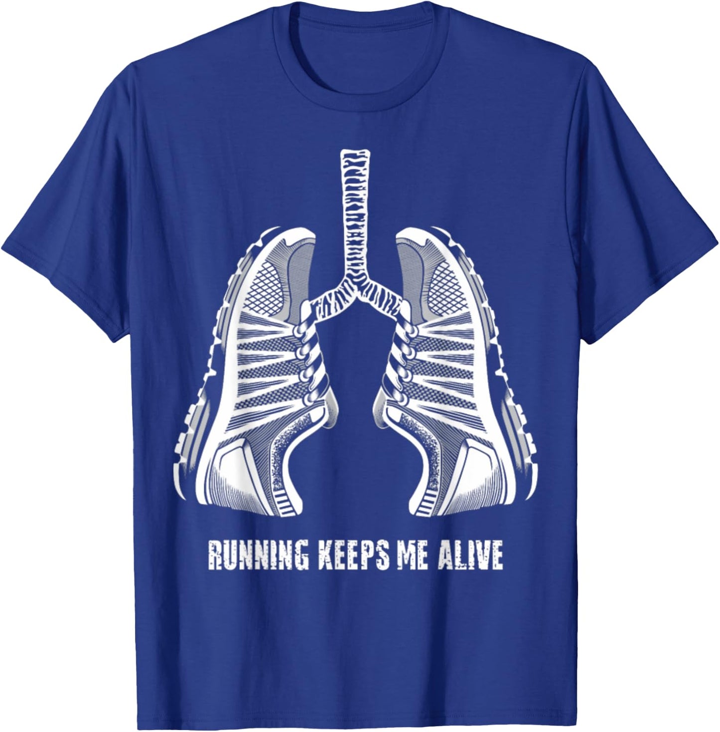 Running Keeps Me Alive T-Shirt - T-Shirt | Royal