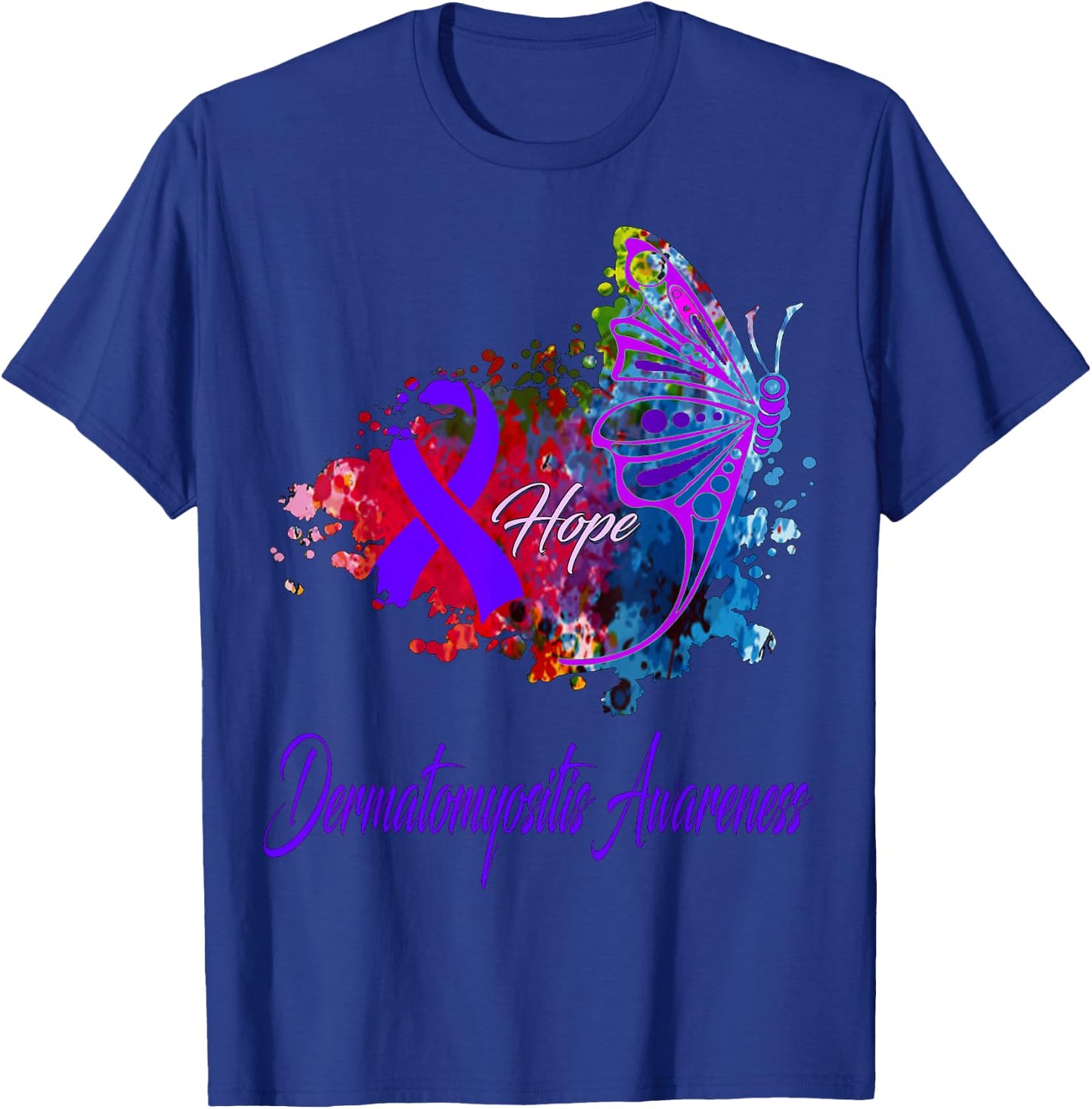 Dermatomyositis Awareness T-Shirt - T-Shirt | Royal