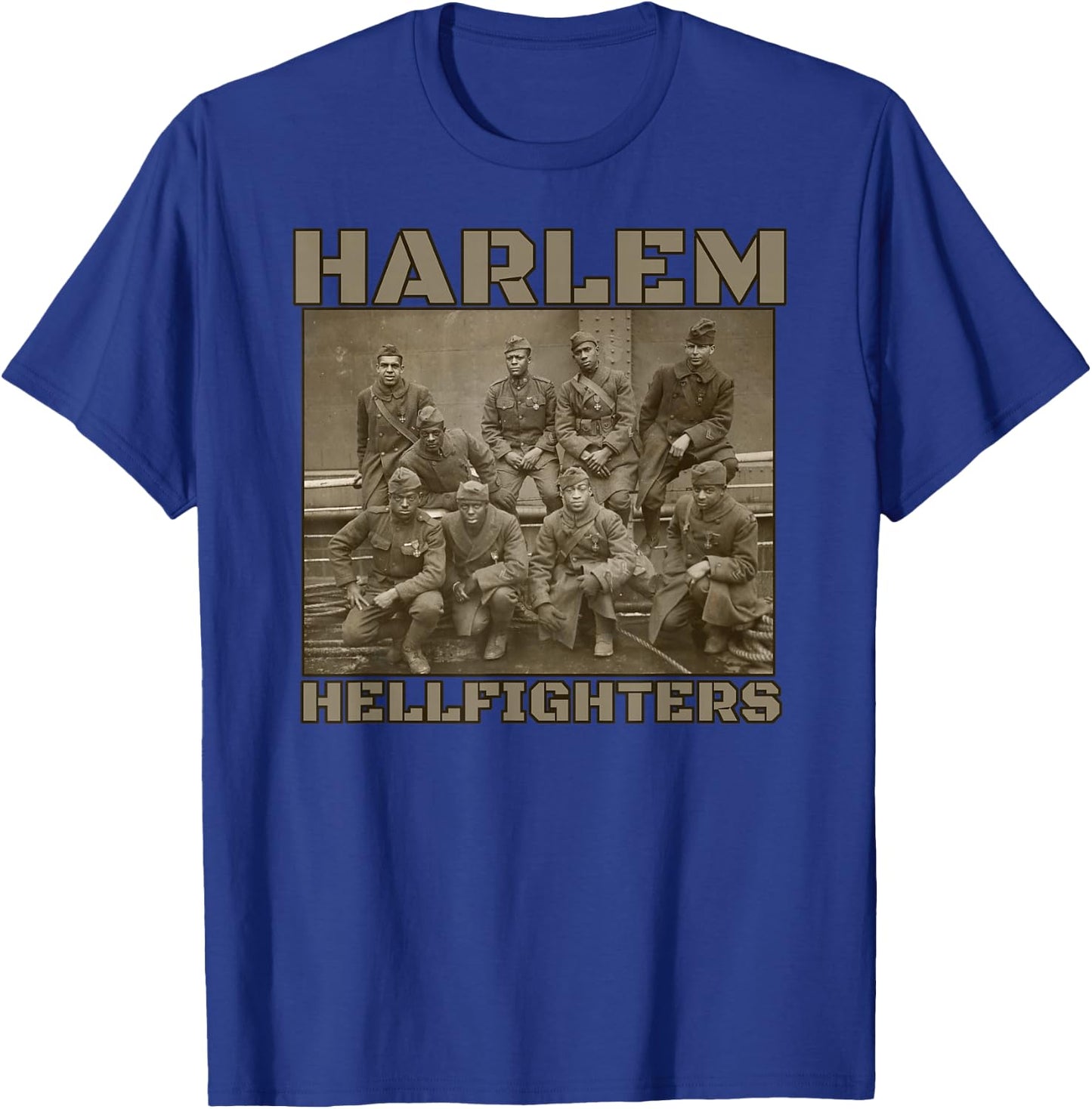 Black Military History USA Black History Harlem Hellfighters Small T-Shirt - T-Shirt | Royal