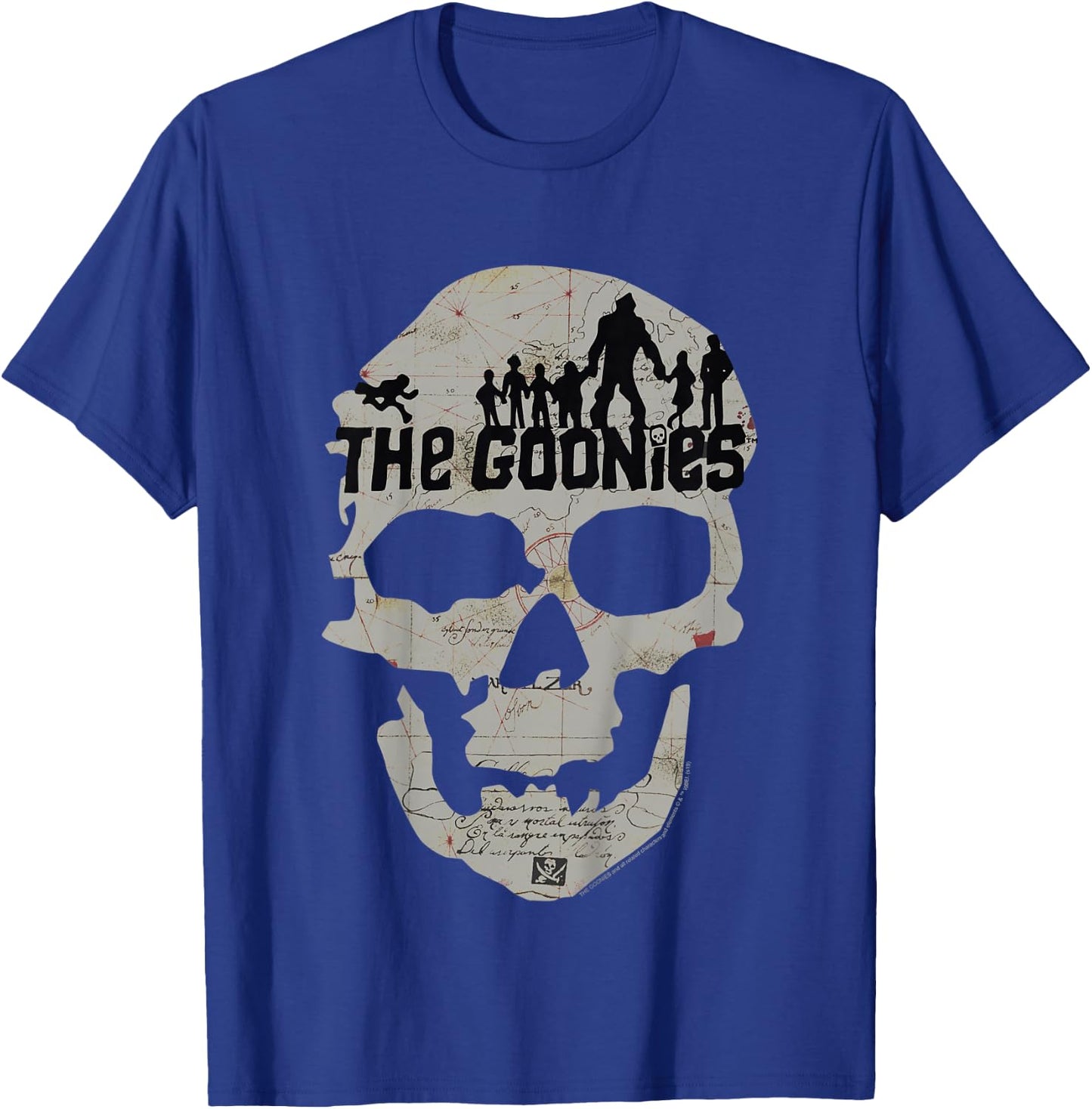 Kids The Goonies Skeleton Map Poster T-Shirt - T-Shirt | Royal
