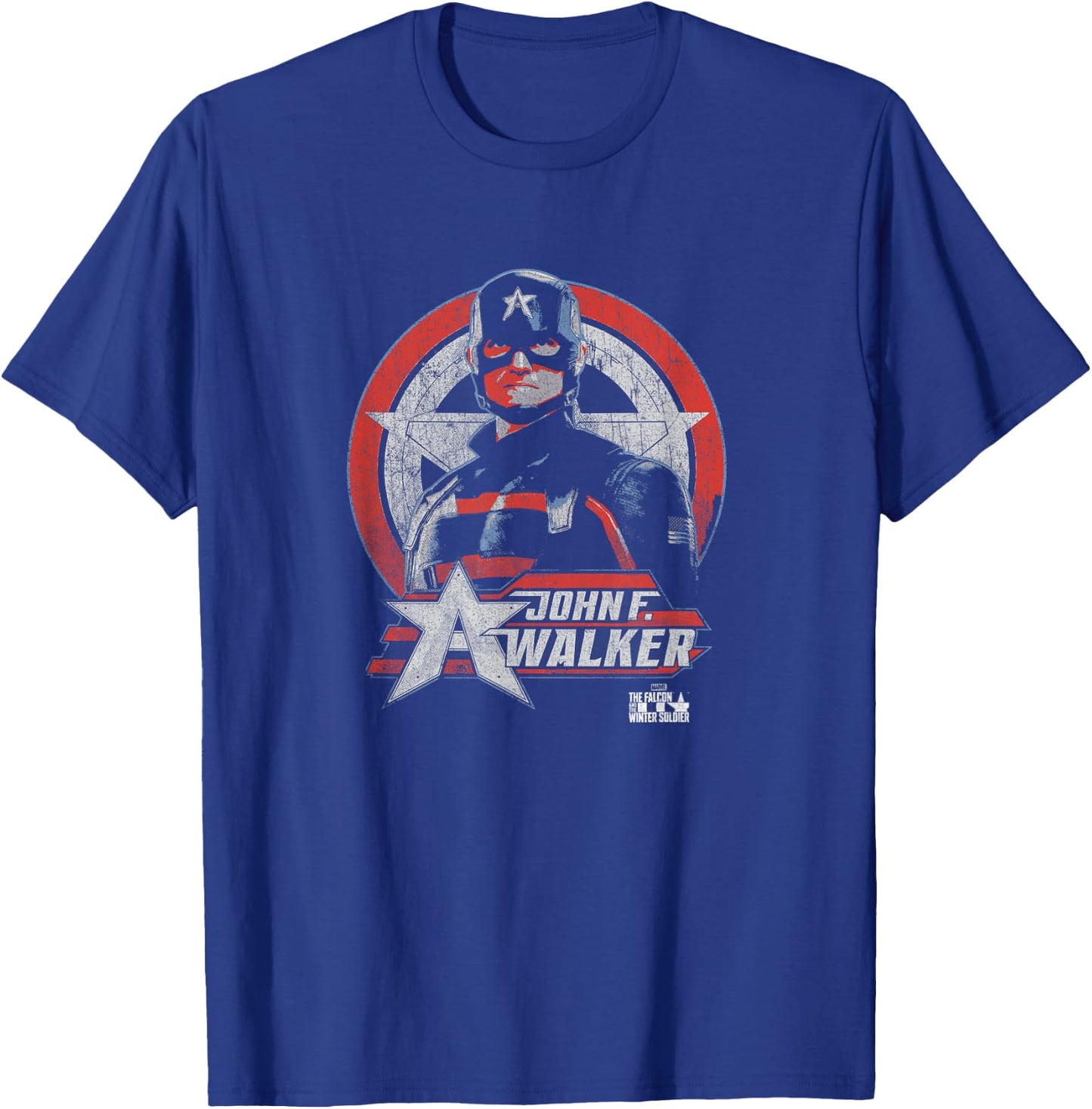 Marvel Falcon & Winter Soldier John F. Walker Portrait T-Shirt - T-Shirt | Royal