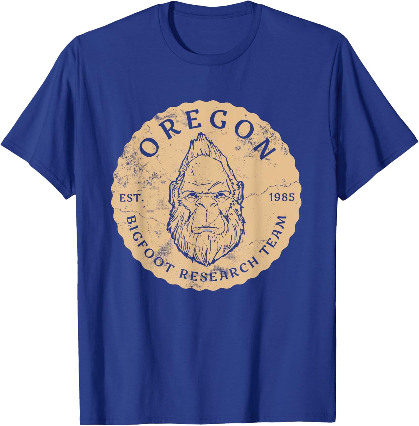 Bigfoot Research Team for Oregon Sasquatch Believers T-Shirt - T-Shirt | Royal