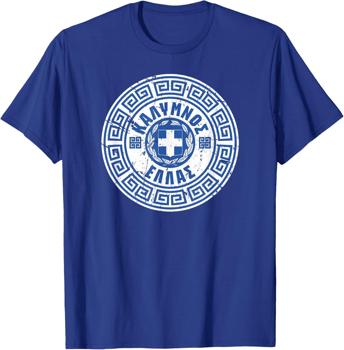 Kalymnos Greece Greek Coat of Arms T-Shirt - T-Shirt | Royal