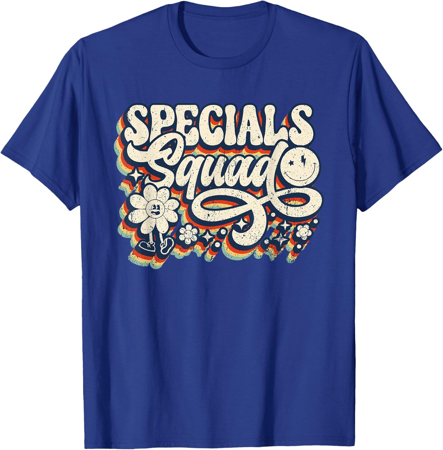Vintage Specials Squad Art Music PE Tech Gym Teacher Team T-Shirt - T-Shirt | Royal