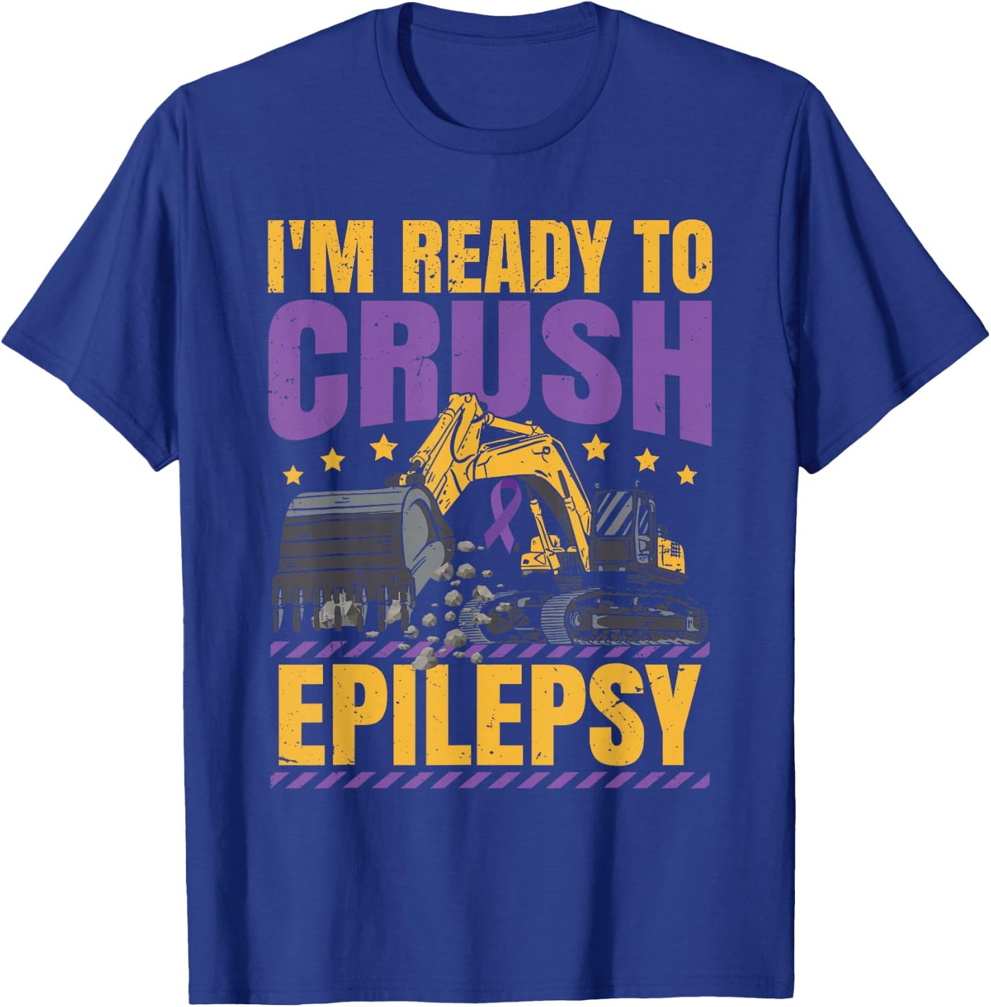 Epilepsy Awareness Kids Epilepsy I'm Ready To Crush Epilepsy T-Shirt - T-Shirt | Royal