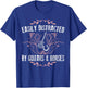 Easily Distracted By Guitars & Horses Riding Outfit T-Shirt - T-Shirt | Royal