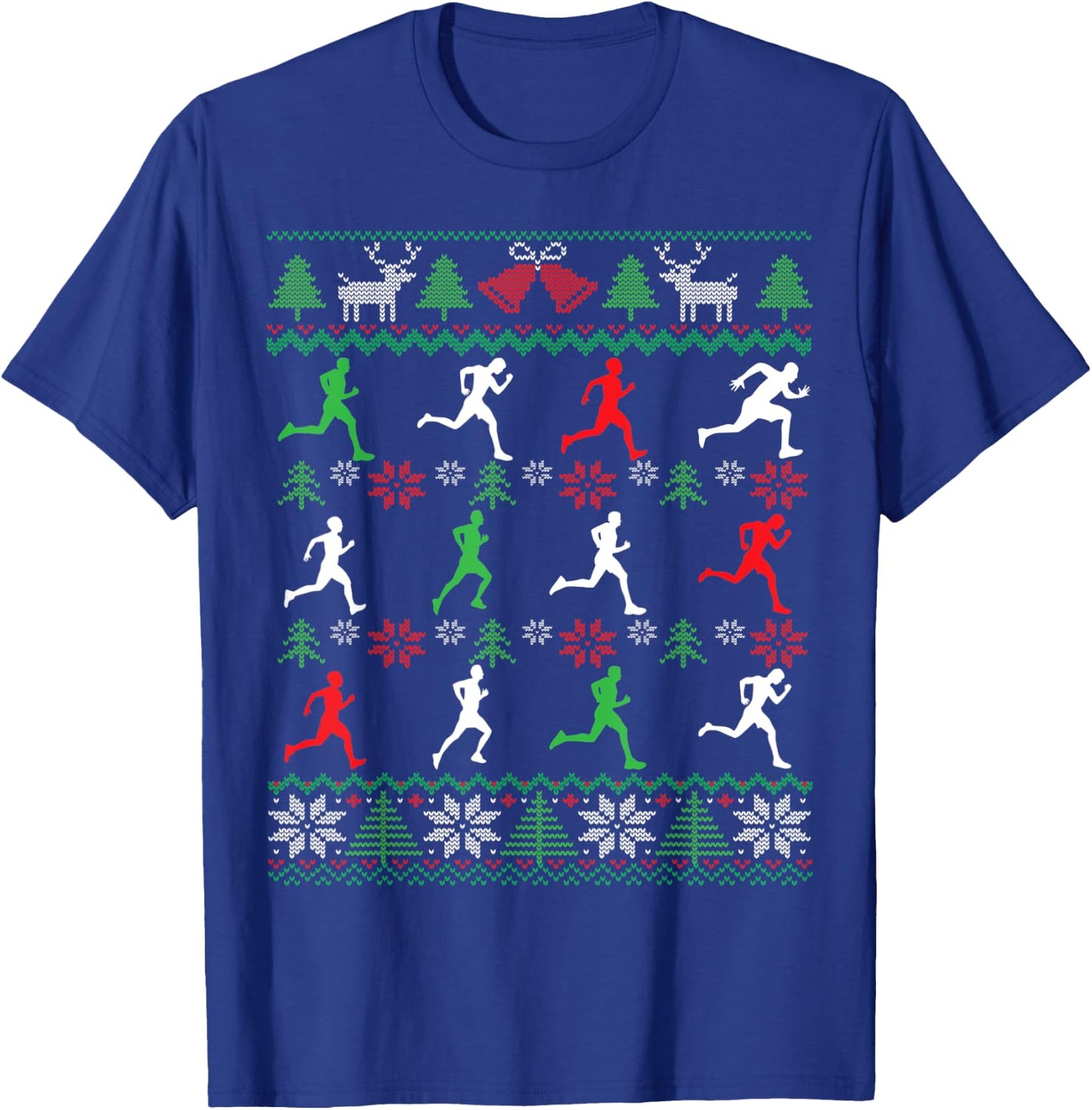Running Ugly Christmas T-Shirt - T-Shirt | Royal