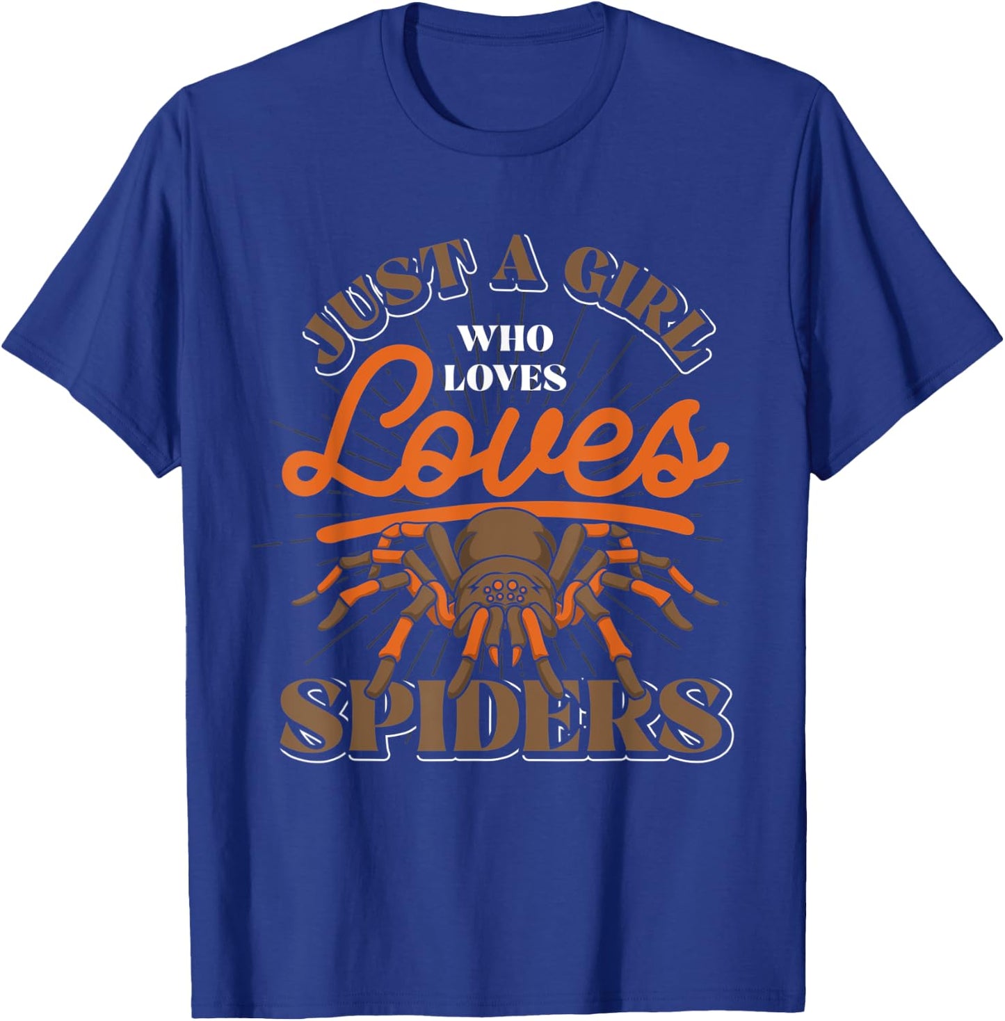 Just A Girl Who Loves Spider T-Shirt - T-Shirt | Royal