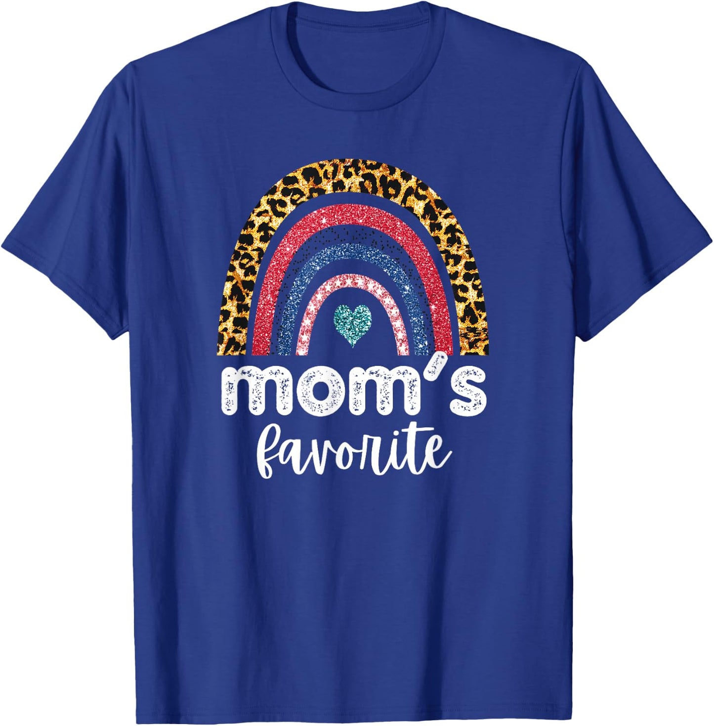 Mom's Favorite Rainbow Mother's Day Funny Child T-Shirt - T-Shirt | Royal